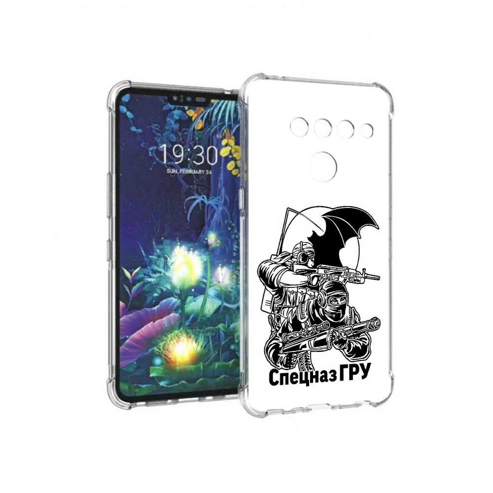 

Чехол MyPads Tocco для LG V50 ThinQ спецназ гру, Прозрачный, Tocco