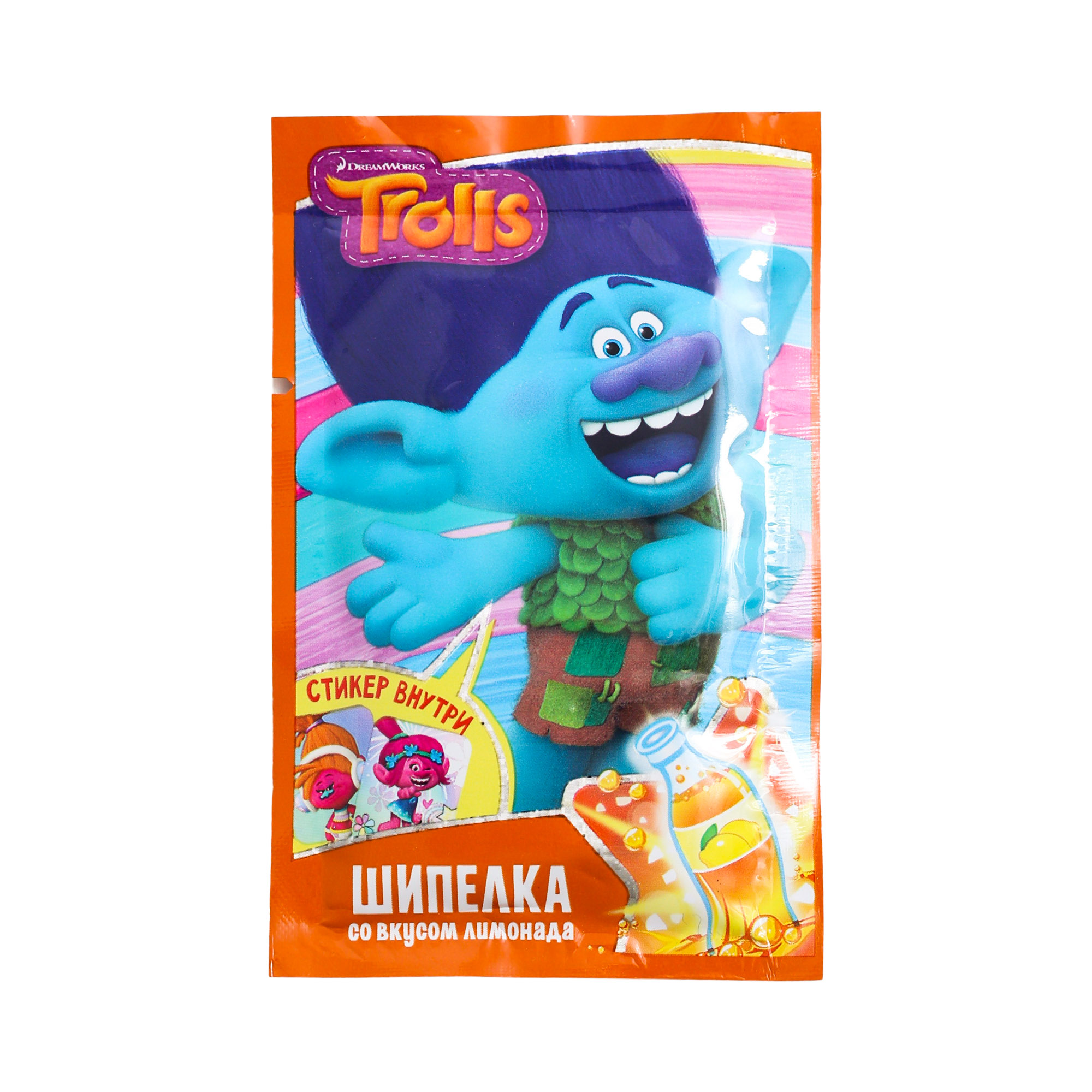 

Карамель с шипучкой Конфитрейд Trolls 5 г со стикером