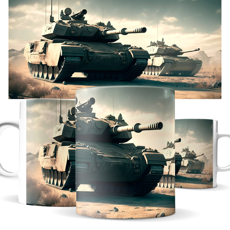 

Кружка КИЧ с принтом - танки. World of tanks