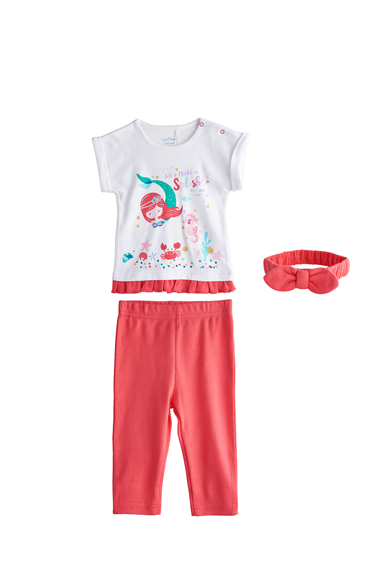 

Комплект одежды Kari baby SS19B17001233 цв. коралловый р. 80, SS19B17001233