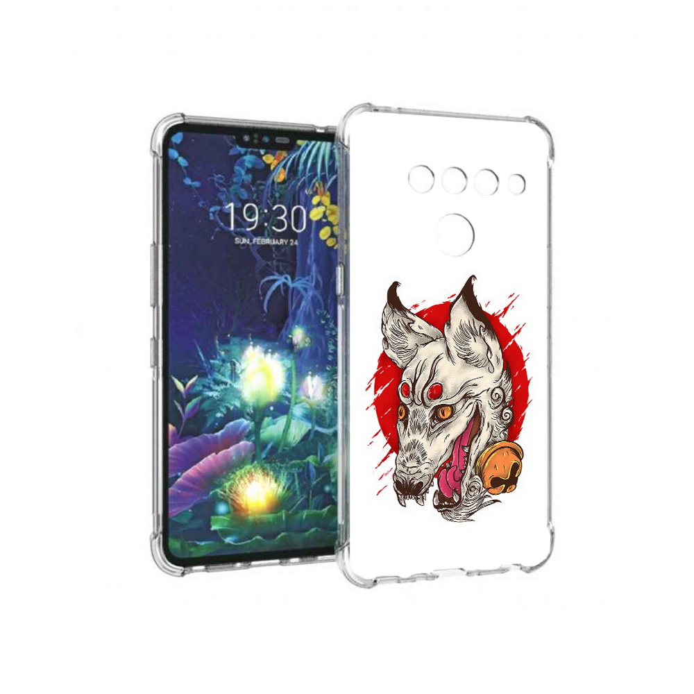 

Чехол MyPads Tocco для LG V50 ThinQ страшная собака, Прозрачный, Tocco