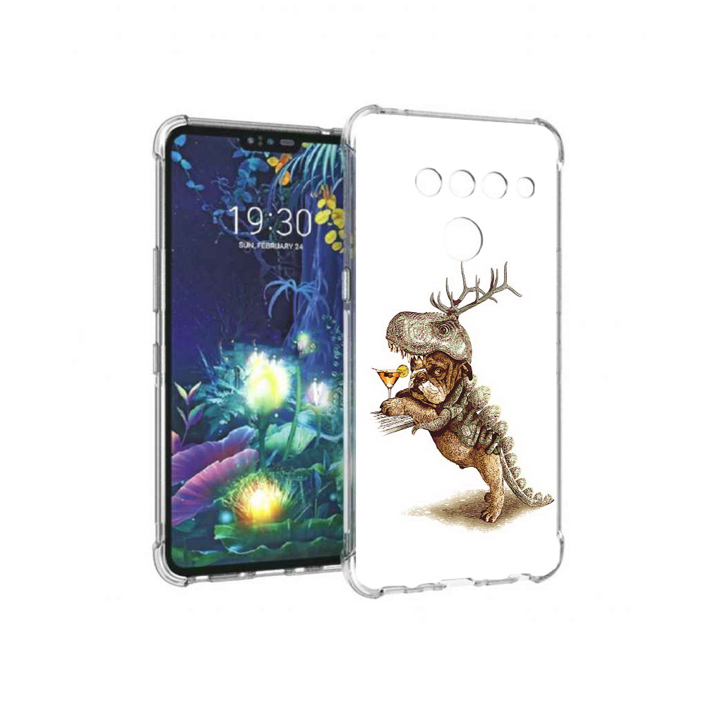 

Чехол MyPads Tocco для LG V50 ThinQ тематическая вечеринка, Прозрачный, Tocco