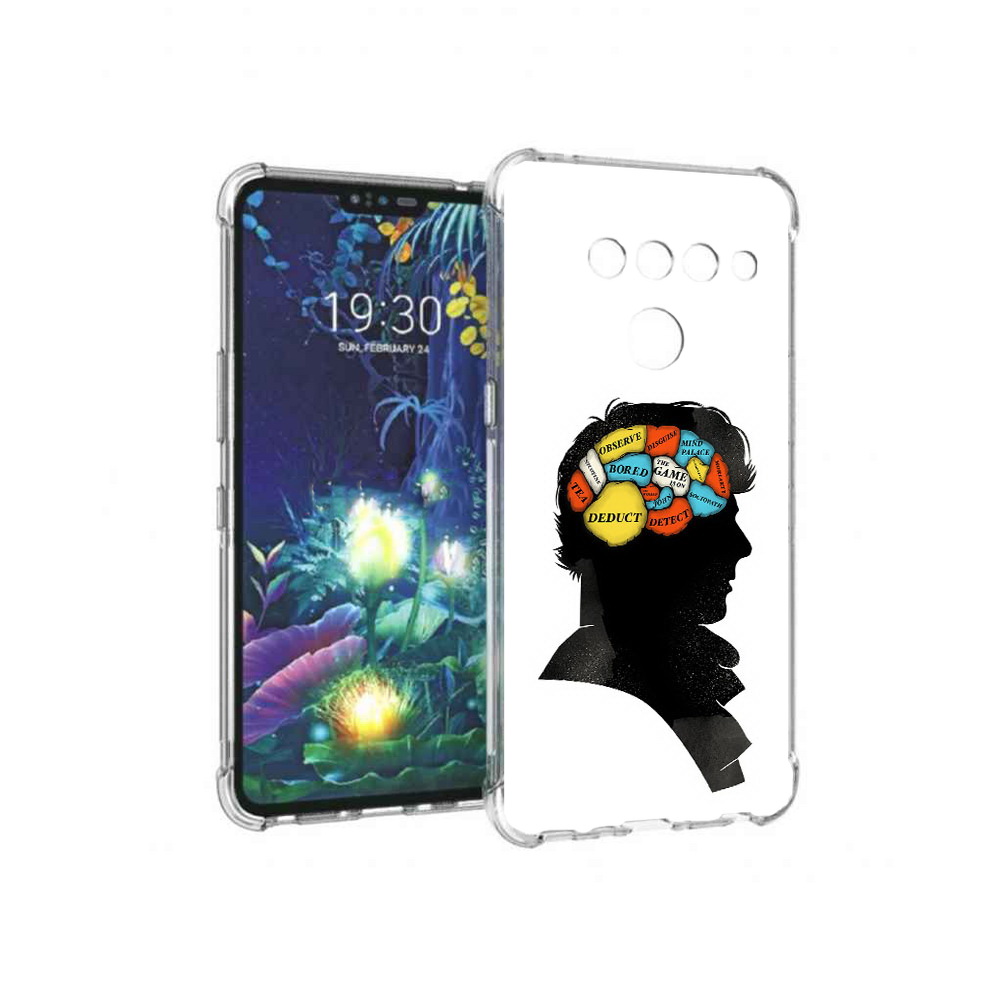 

Чехол MyPads Tocco для LG V50 ThinQ темный рисунок, Прозрачный, Tocco