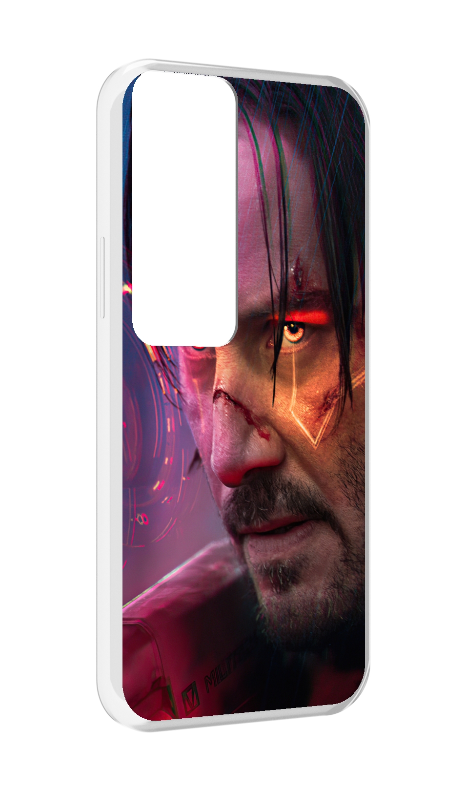 

Чехол MyPads cyberpunk 2077 Джонни Сильверхенд для Tecno Pova Neo 2, Прозрачный, Tocco