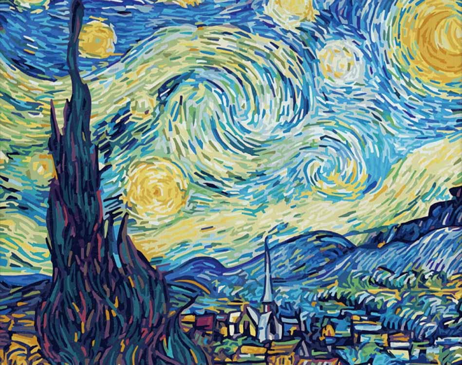 

Живопись по номерам Schipper Звездная ночь 40x50, Звездная ночь