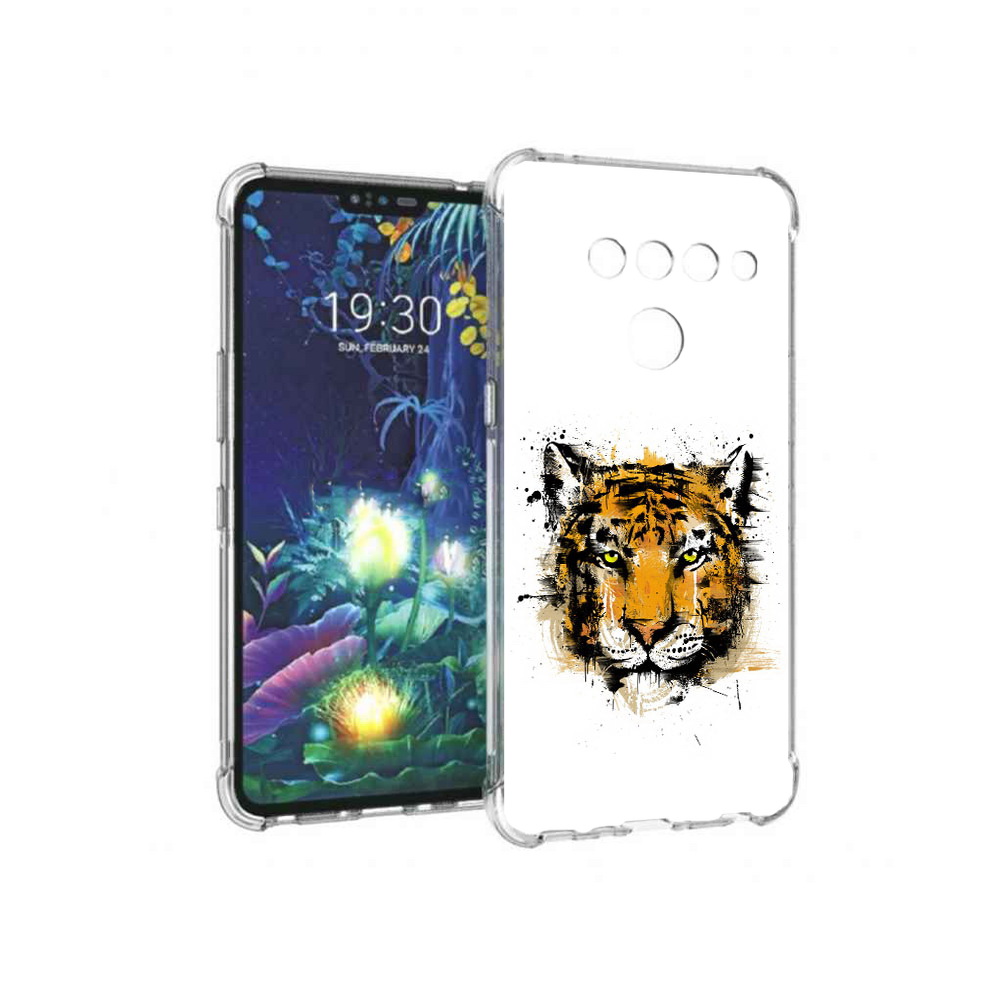 Чехол MyPads Tocco для LG V50 ThinQ тигруля