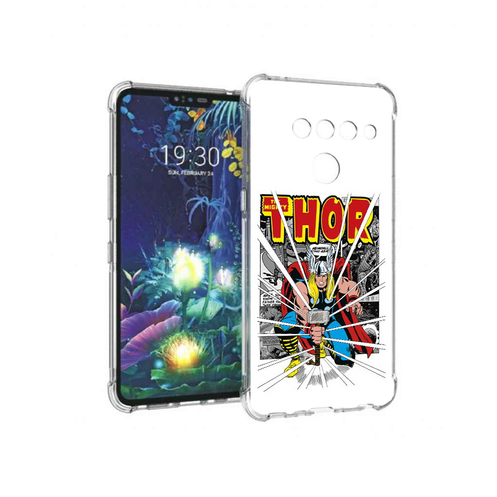 

Чехол MyPads Tocco для LG V50 ThinQ тор рисунок, Прозрачный, Tocco