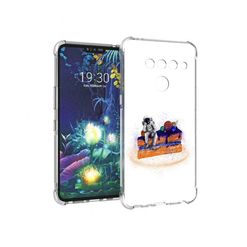 

Чехол MyPads Tocco для LG V50 ThinQ торт с планетами, Прозрачный, Tocco