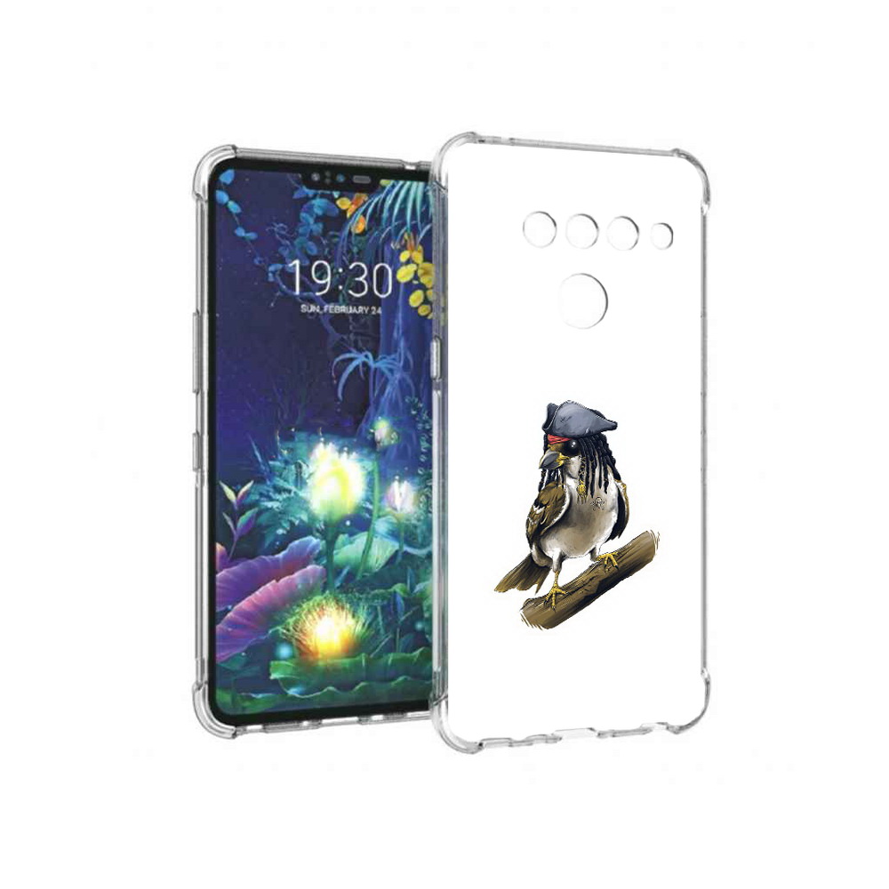 

Чехол MyPads Tocco для LG V50 ThinQ Джек воробей, Прозрачный, Tocco