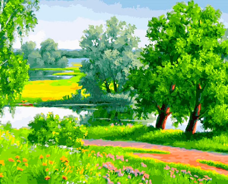

Живопись по номерам Paintboy Место для души 40x50, Место для души