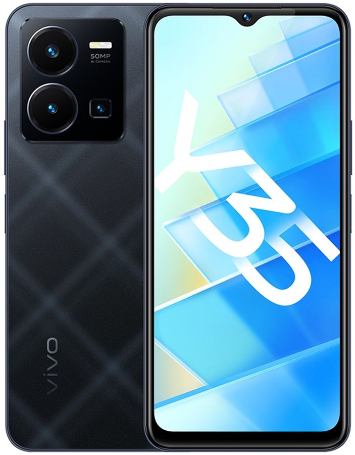 фото Смартфон vivo y35 4/128gb, черный агат