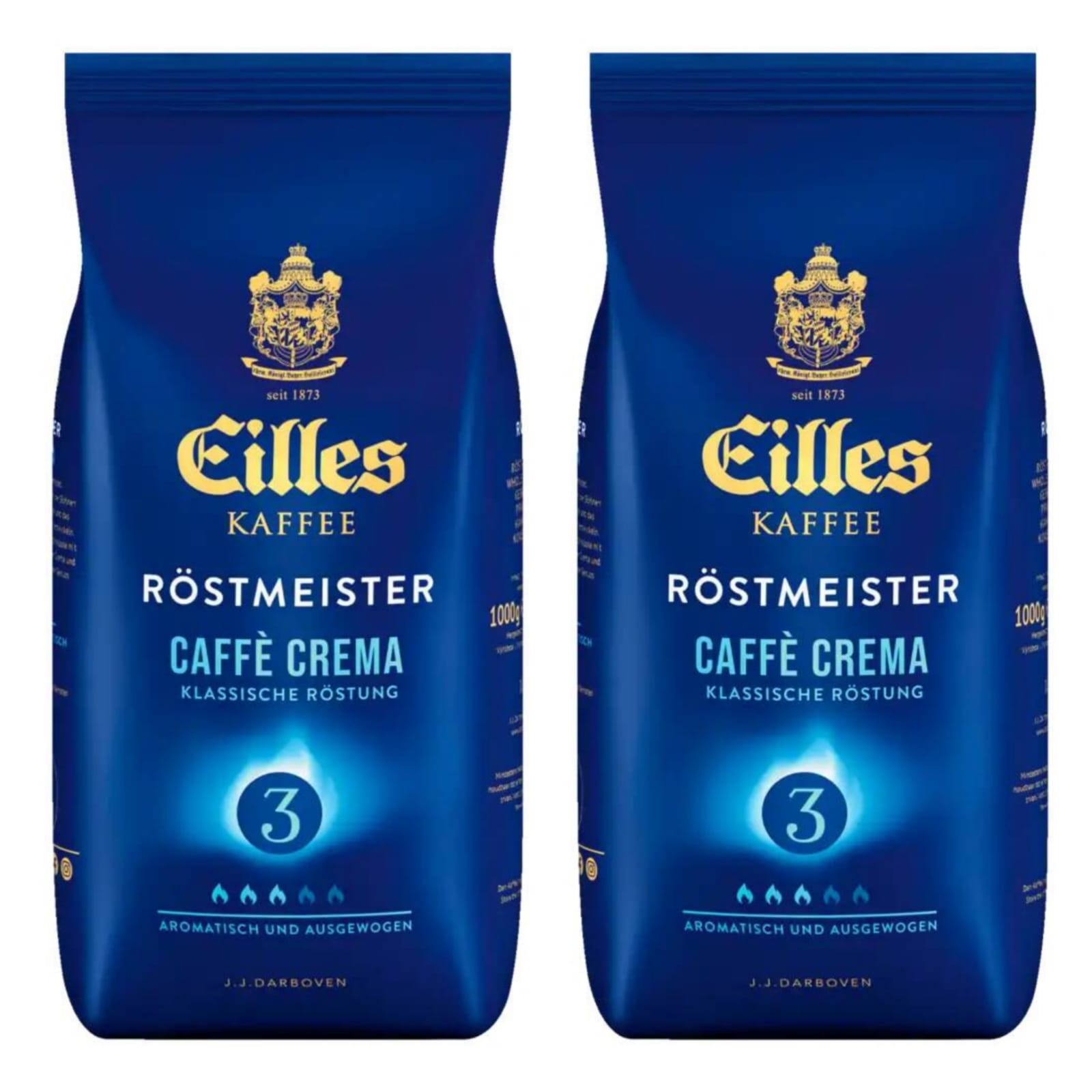 Кофе в зернах Eilles Caffe Crema, 1 кг х 2 шт