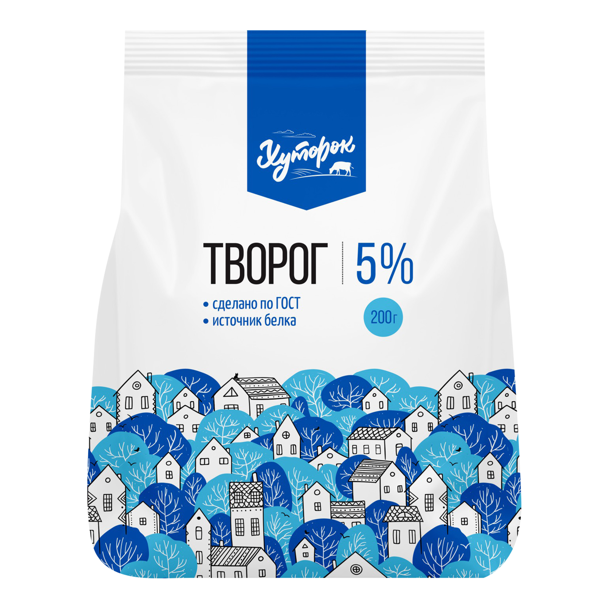 Творог мягкий Хуторок 5% БЗМЖ 200 г