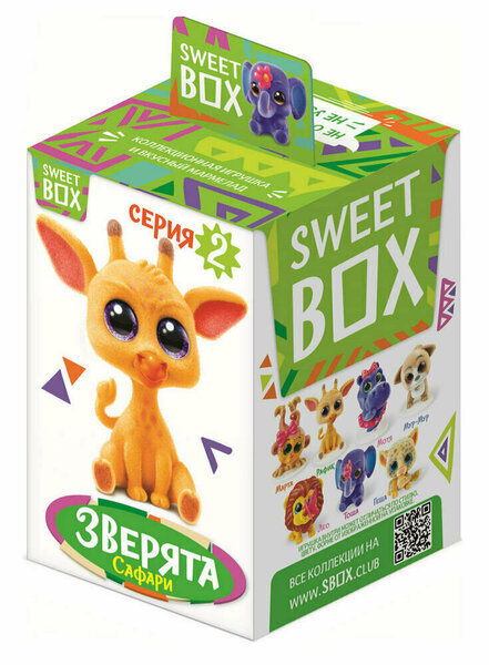 фото Мармелад sweet box пушистые зверята с игрушкой 10 г