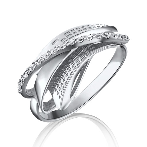 

Кольцо из золота р. 18 PLATINA jewelry 01-5077-00-401-1120-65, фианит, 01-5077-00-401-1120-65