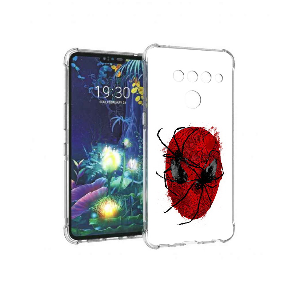 

Чехол MyPads Tocco для LG V50 ThinQ человек паук, Прозрачный, Tocco
