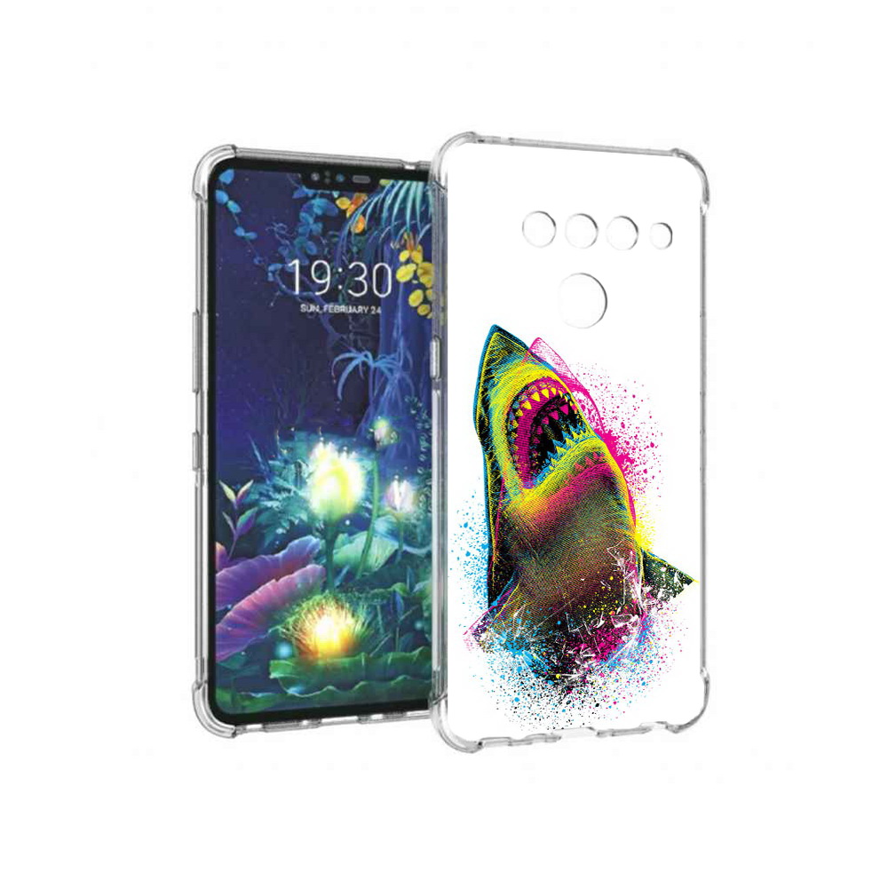 

Чехол MyPads Tocco для LG V50 ThinQ челюсти-2, Прозрачный, Tocco