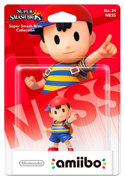 

Фигурка Amiibo: Super Smash Bros: Ness для Nintendo, Разноцветный, Несс Super Smash Bros