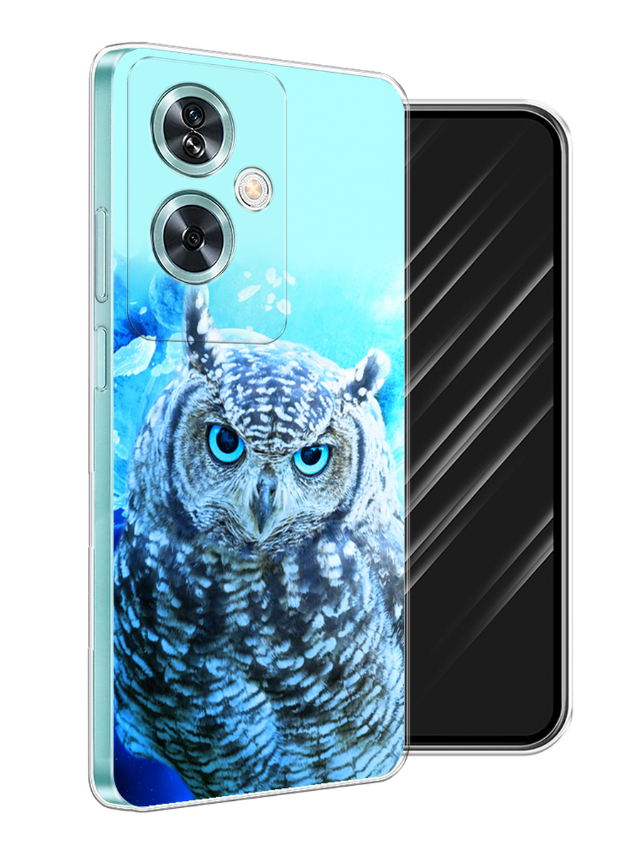 

Чехол Awog на OnePlus Nord N30 SE "Сова арт 7", Синий;голубой, 154950-1