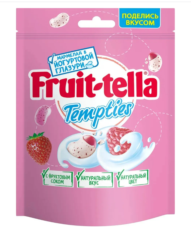 Мармелад жевательный Fruittella Tempties, 18шт. по 100г.