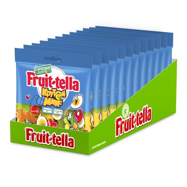 фото Мармелад жевательный fruittella крутой микс мини, 15шт. по 150г. fruit-tella