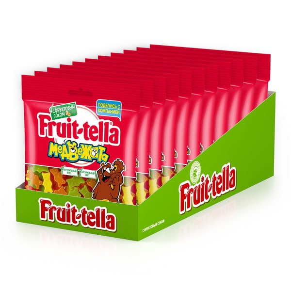 Мармелад жевательный Fruittella Медвежата, 15шт. по 150г.