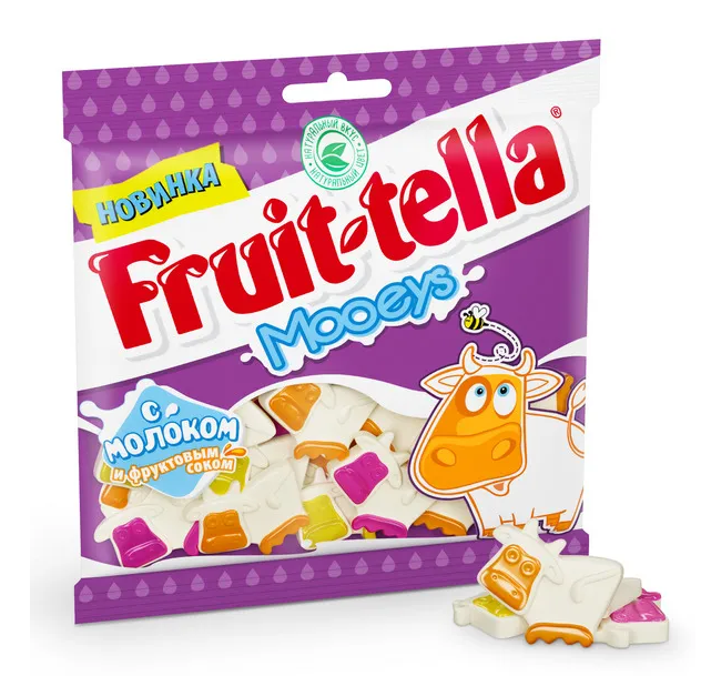 фото Мармелад жевательный fruittella молочные коровки, 15шт. по 138г. fruit-tella