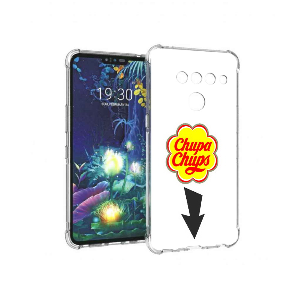 

Чехол MyPads Tocco для LG V50 ThinQ чупа чупс, Прозрачный, Tocco