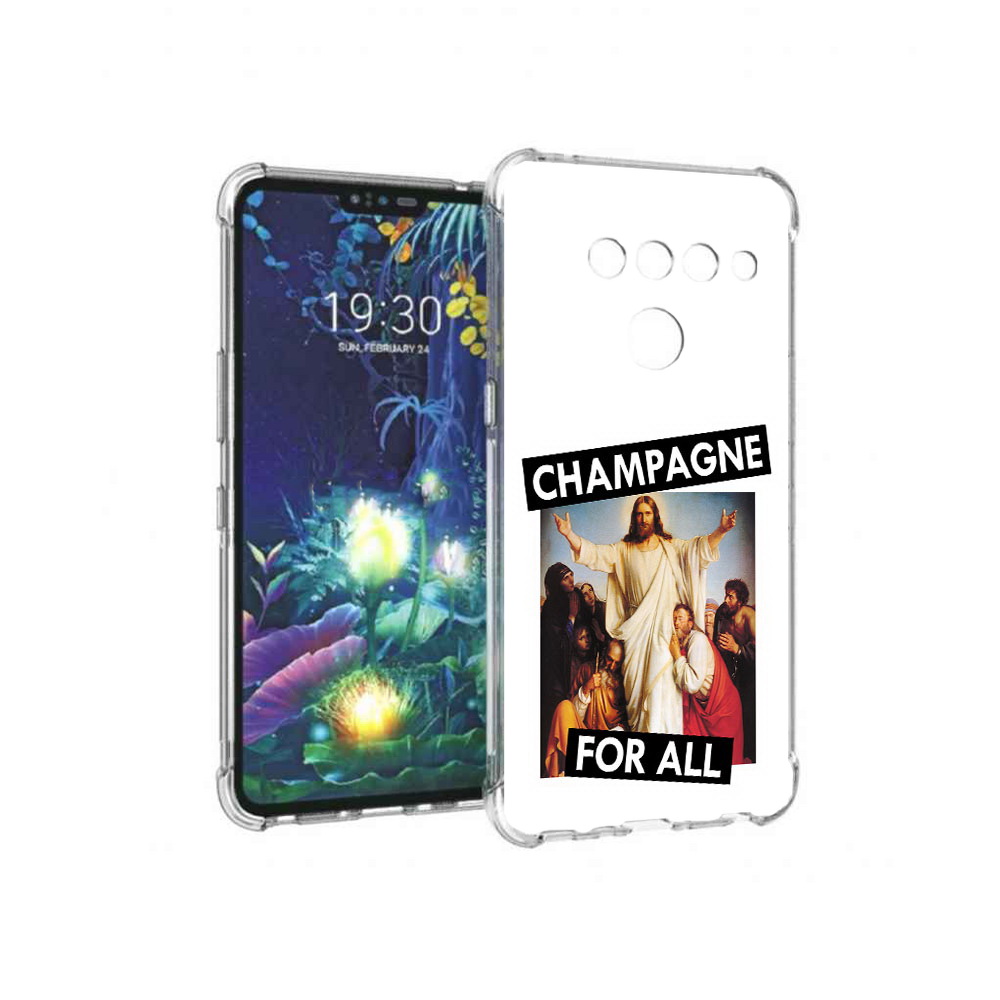 

Чехол MyPads Tocco для LG V50 ThinQ шампанское, Прозрачный, Tocco