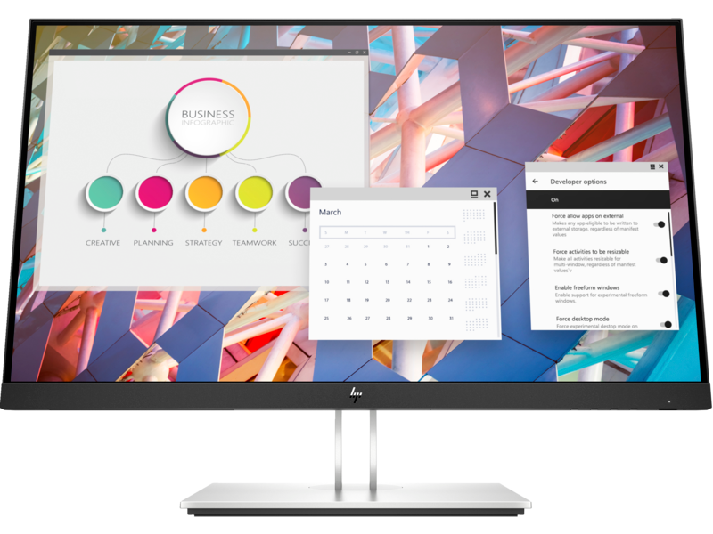 

23.8" Монитор HP E24 G4 черный 60Hz 1920x1080 IPS, E24 G4