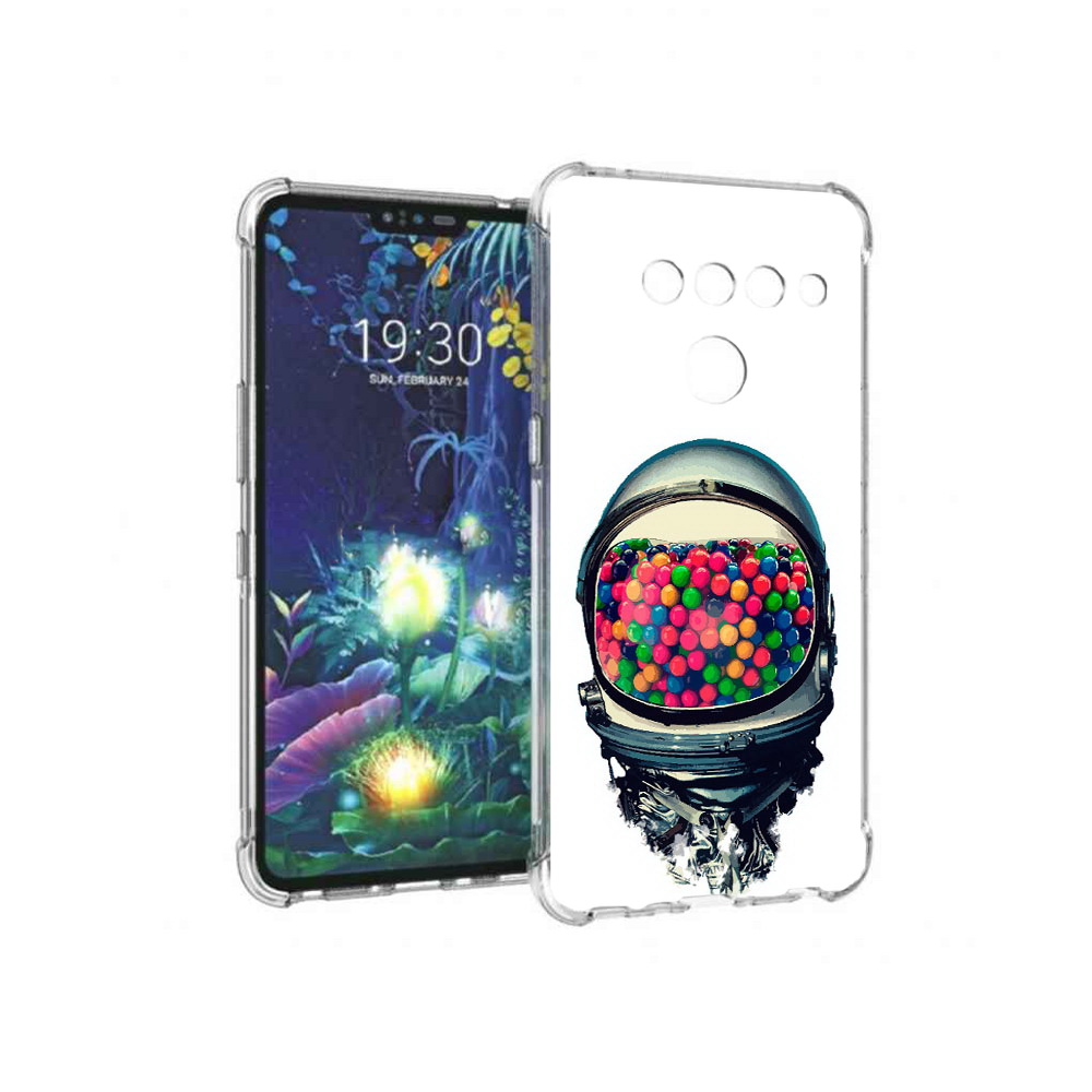 

Чехол MyPads Tocco для LG V50 ThinQ шлем космонавта, Прозрачный, Tocco