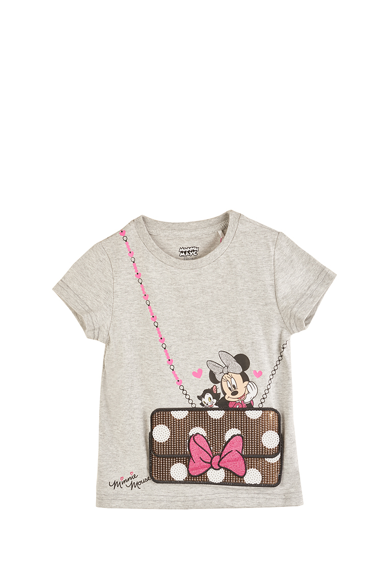 фото Футболка детская minnie mouse ss21d29001244 цв. светло-серый р. 92