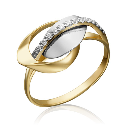 

Кольцо из золота с фианитом р. 17,5 PLATINA jewelry 01-5271-00-401-1121-23, 01-5271-00-401-1121-23