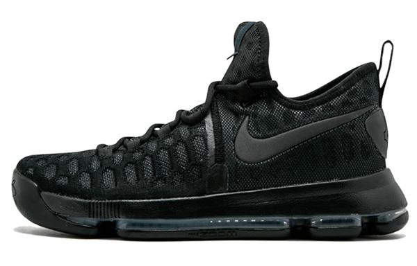 

Кроссовки унисекс Nike KD 9 Black Space черные 40 EU, Черный, KD 9 Black Space