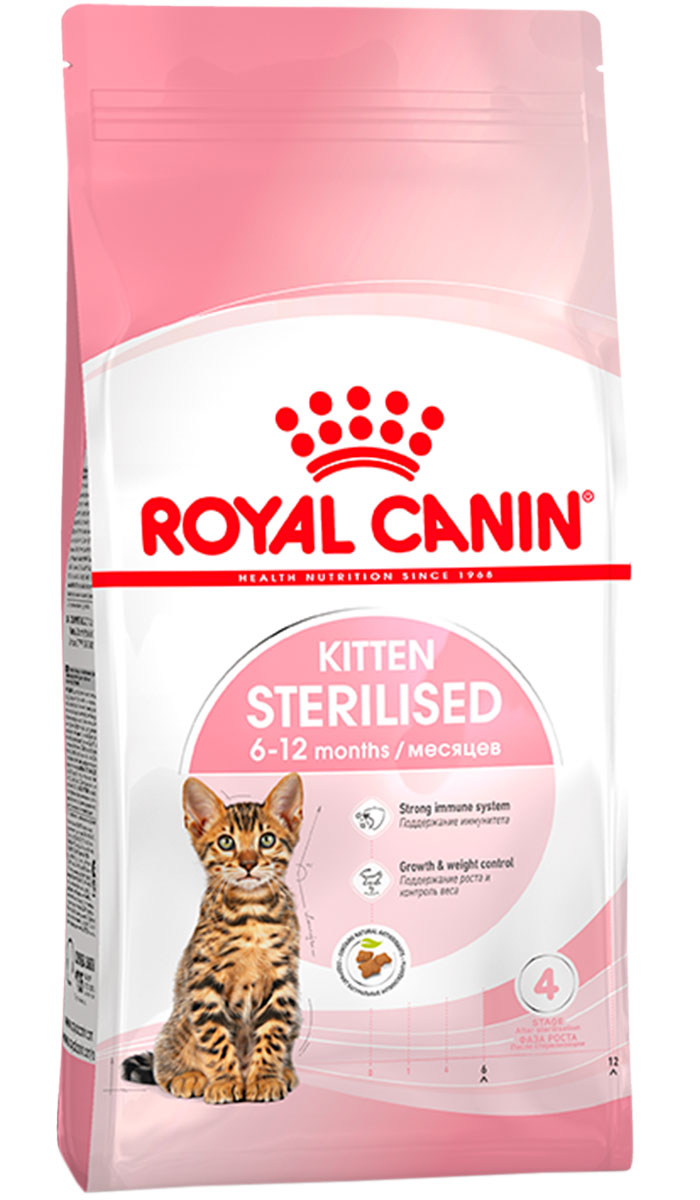 фото Сухой корм для котят royal canin kitten sterilised, для стерилизованных, 2 кг