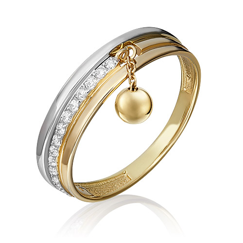 

Кольцо из золота с фианитом р. 19,5 PLATINA jewelry 01-5279-00-401-1121-24, 01-5279-00-401-1121-24