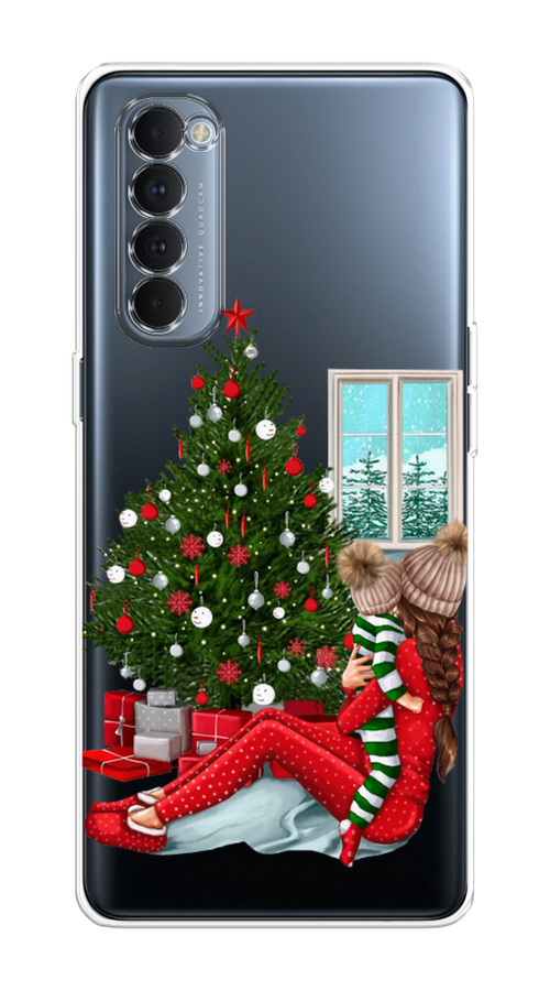 

Чехол на Oppo Reno 4 Pro "Новый год с мамой", Красный;зеленый;голубой, 258950-6