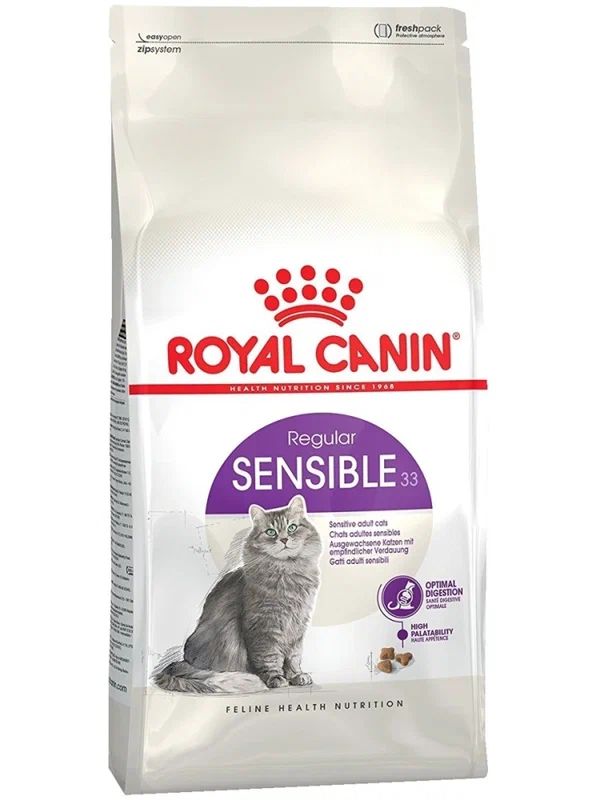 

Сухой корм для кошек ROYAL CANIN SENSIBLE 33, при аллергии, 4шт по 4кг