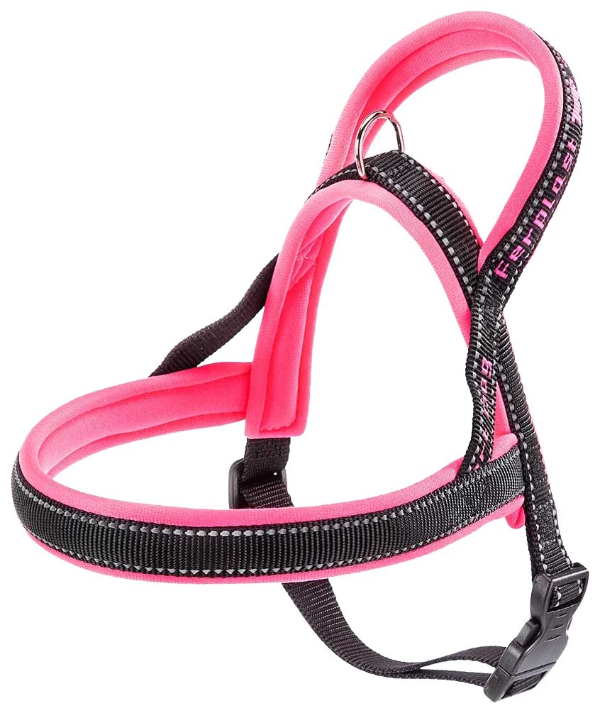 

Шлейка для собак Ferplast Sport Dog P Small фуксия, S, обхват шеи 48 см, ог 58-71 см, Розовый;черный