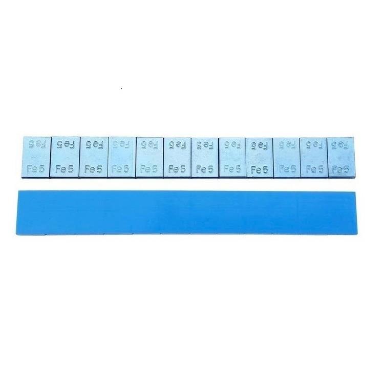 Грузик балансировочный для литого диска самоклеящиеся 60гр. стальной лента синий широкий (