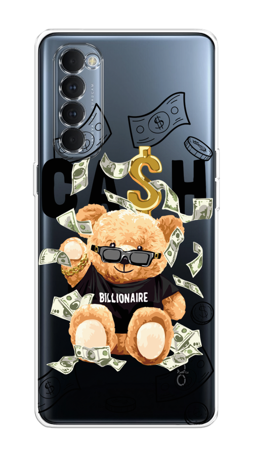 

Чехол на Oppo Reno 4 Pro "Big cash", Черный;серый;бежевый, 258950-6