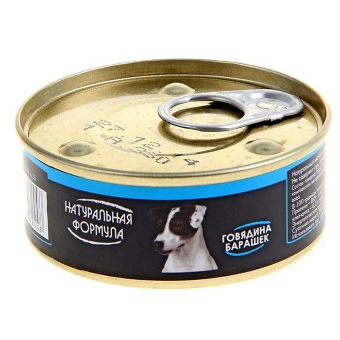 

Консервы для собак НАТУРАЛЬНАЯ ФОРМУЛА с говядиной и барашком, 100 г