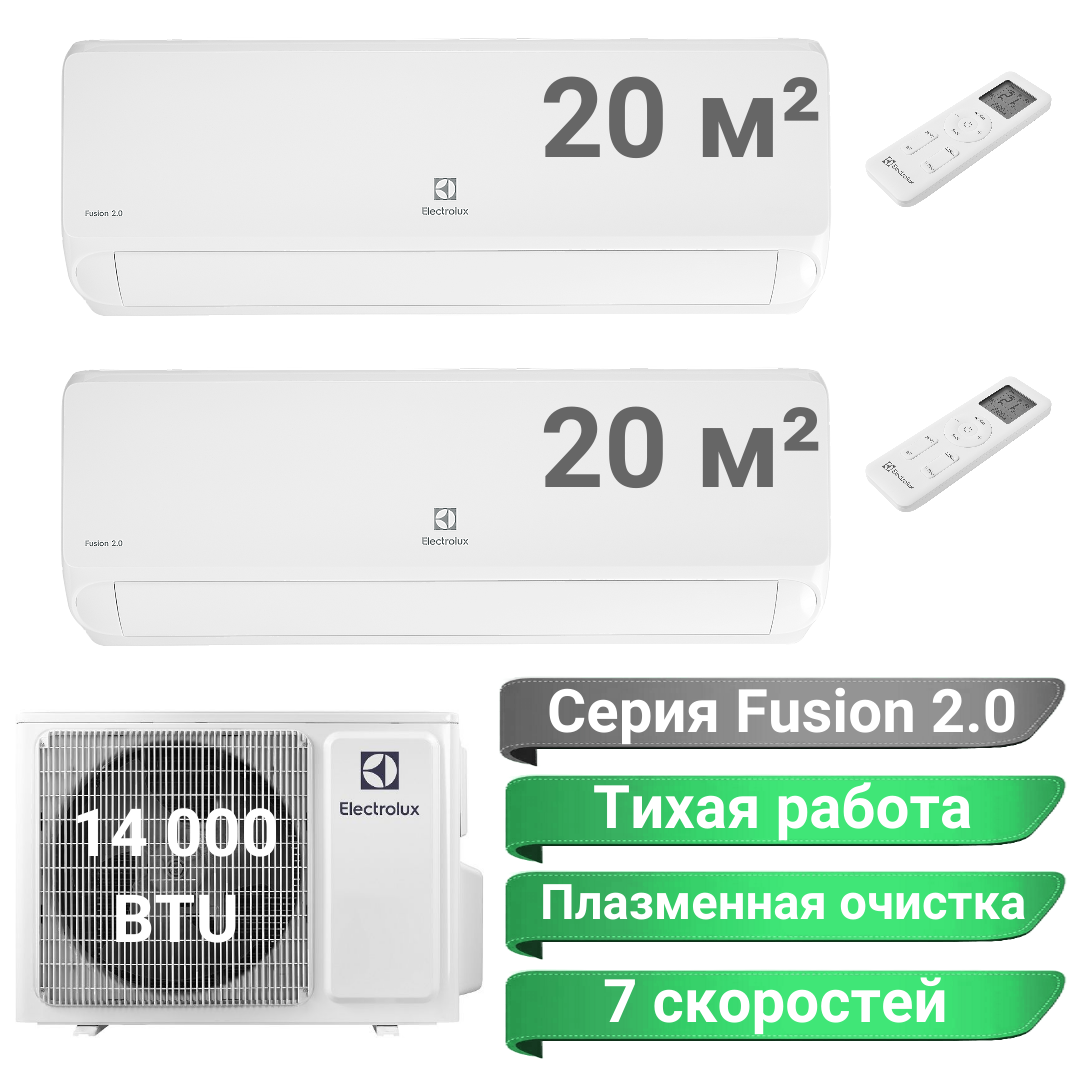 

Мульти сплит-система Electrolux Fusion 2.0, EACO/EACS/FUSION/14