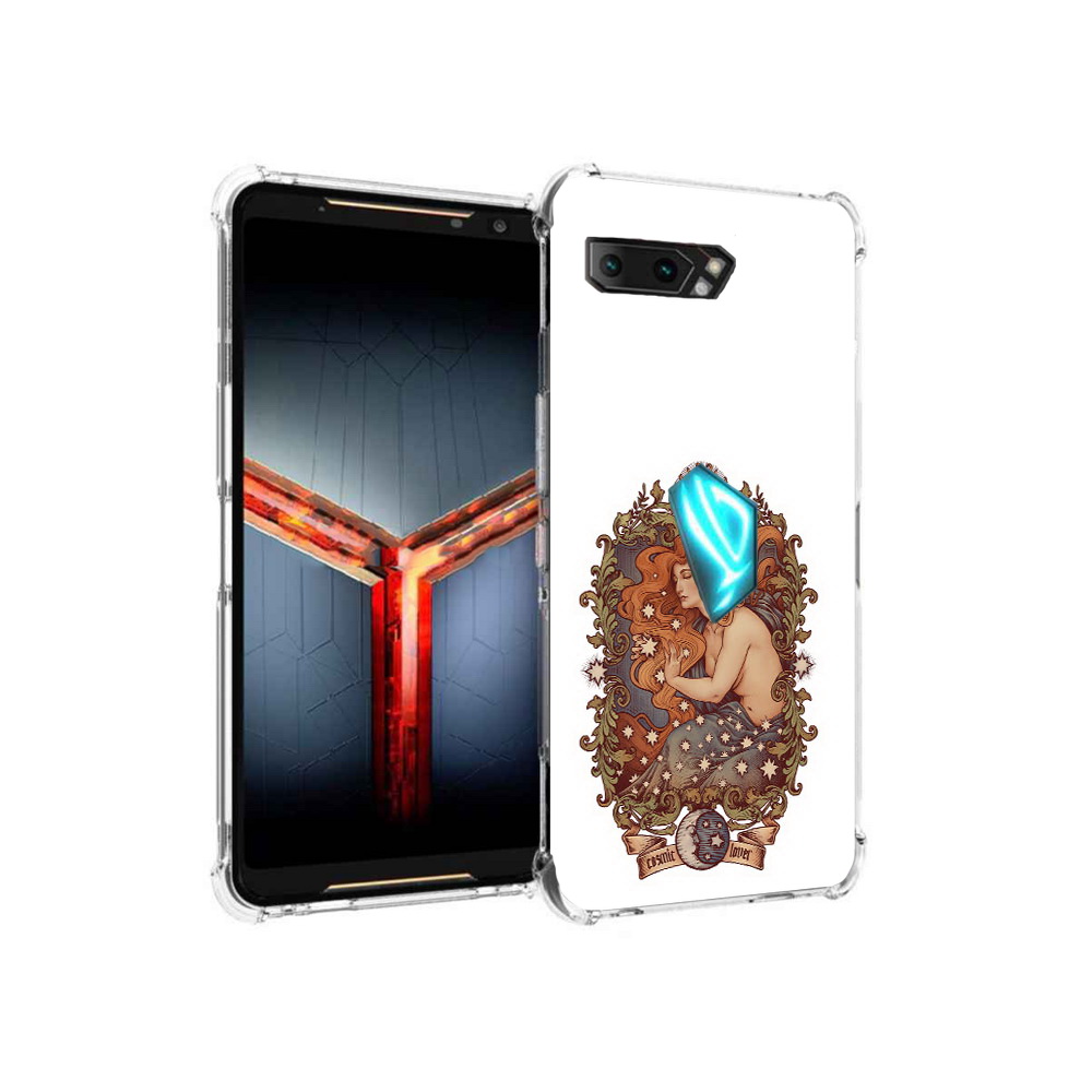 

Чехол MyPads Tocco для Asus ROG Phone 2 звездная девушка абстракция, Прозрачный, Tocco