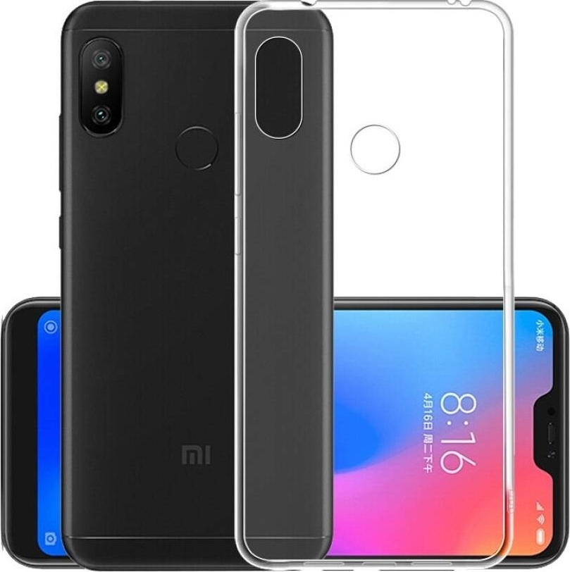 Силиконовый чехол Jack Case для Xiaomi Redmi 6 Pro прозрачный