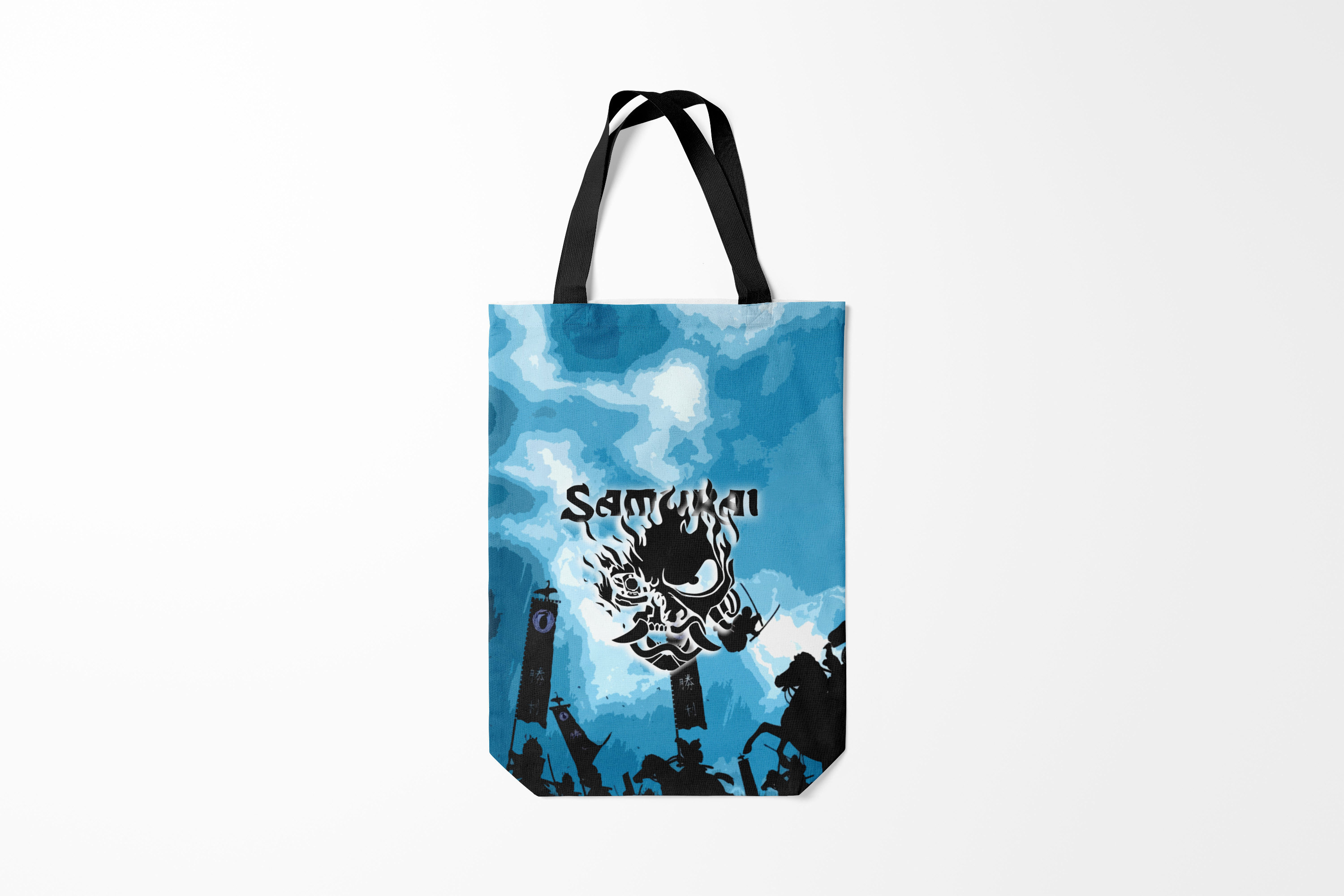 

Сумка шoппер унисекс Burnettie Cyberpunk 2077 SAMURAI KING,, Cyberpunk 2077 SAMURAI KING