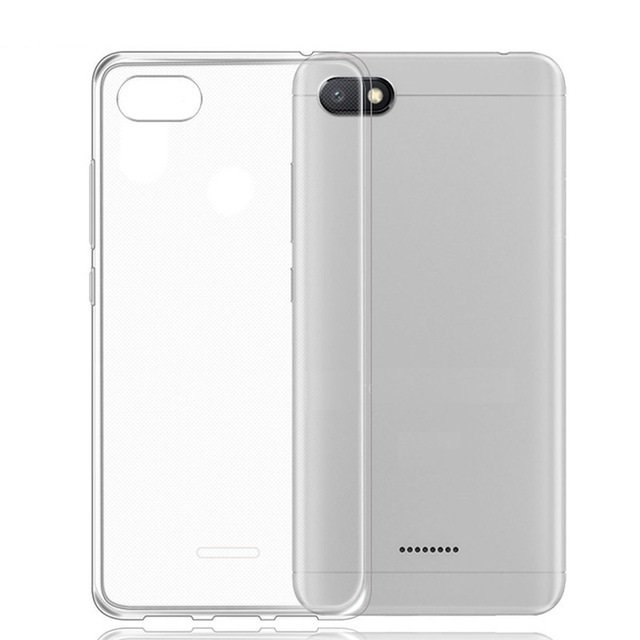 фото Силиконовый чехол jack case для xiaomi redmi 6a прозрачный