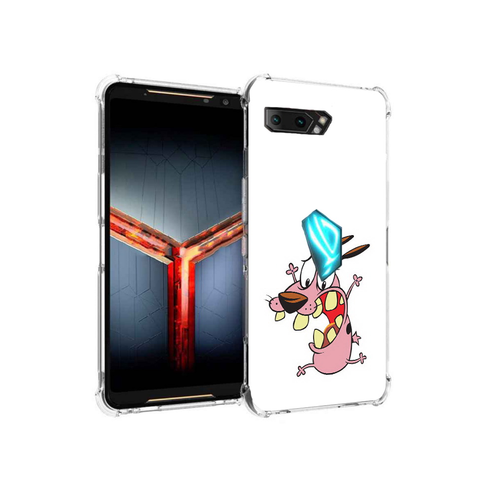 

Чехол MyPads Tocco для Asus ROG Phone 2 зубастый бобик, Прозрачный, Tocco