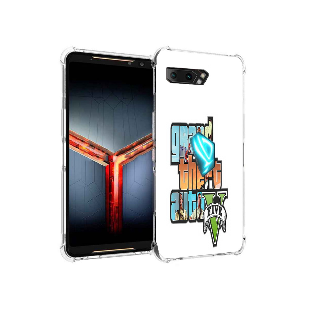 

Чехол MyPads Tocco для Asus ROG Phone 2 игра гта, Прозрачный, Tocco