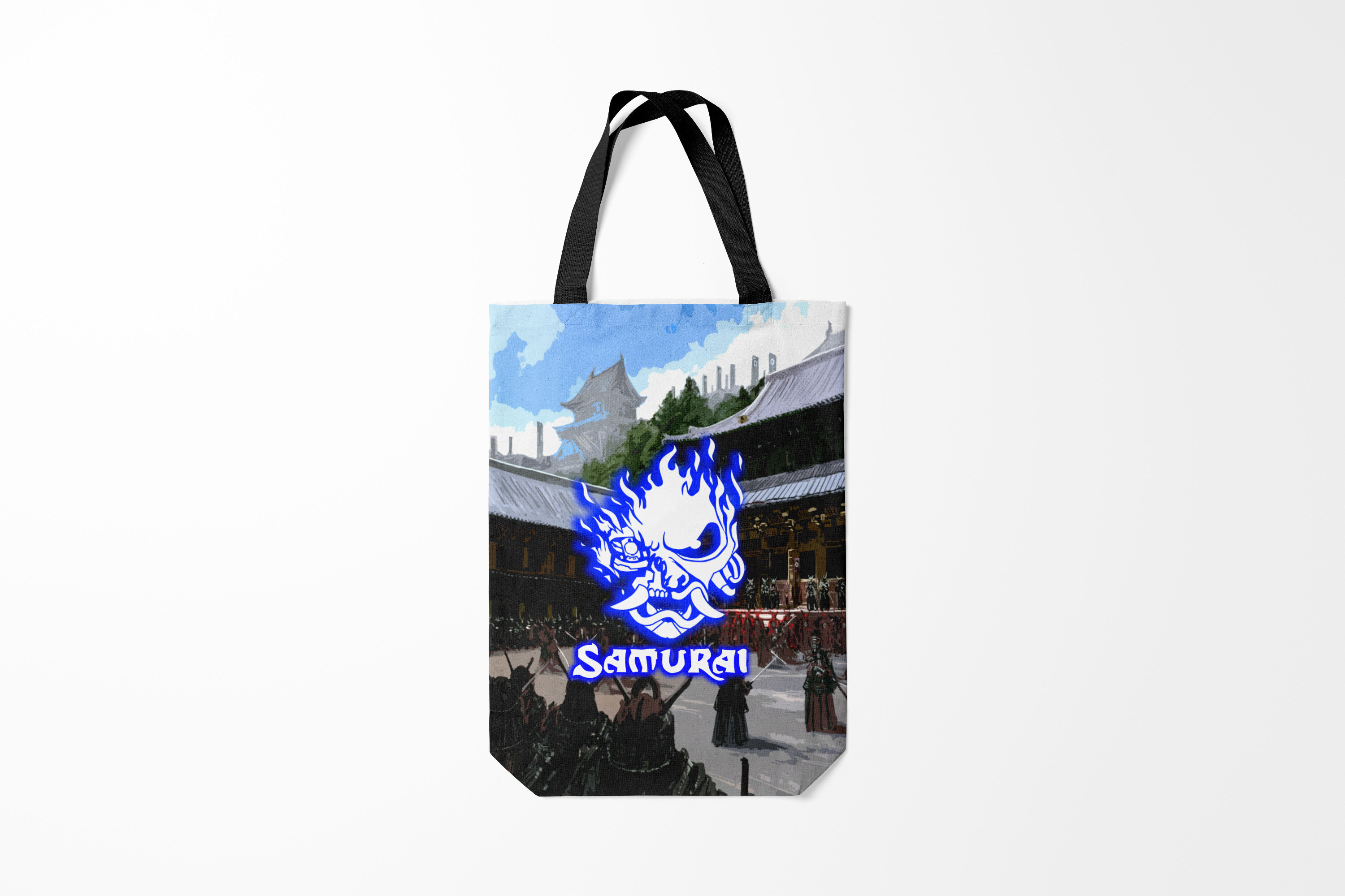 

Сумка шoппер унисекс Burnettie Cyberpunk 2077 SAMURAI and,, Cyberpunk 2077 SAMURAI and